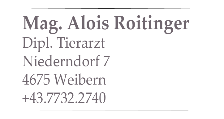 Roitinger Alois - Tierarzt, Weibern